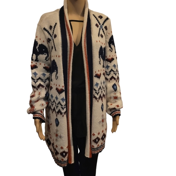 SOLD Calypso St Barth Mella Alpaca Elephant Sweater M - Picture 9 of 12